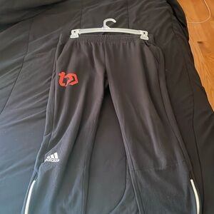 Adidas Sweatpants Men's Medium Black Athletic Tapered Fit Climalite